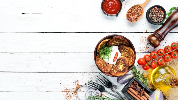 flatlay domowe potrawy